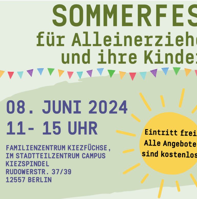 Sommerfest für Alleinerziehende 2024