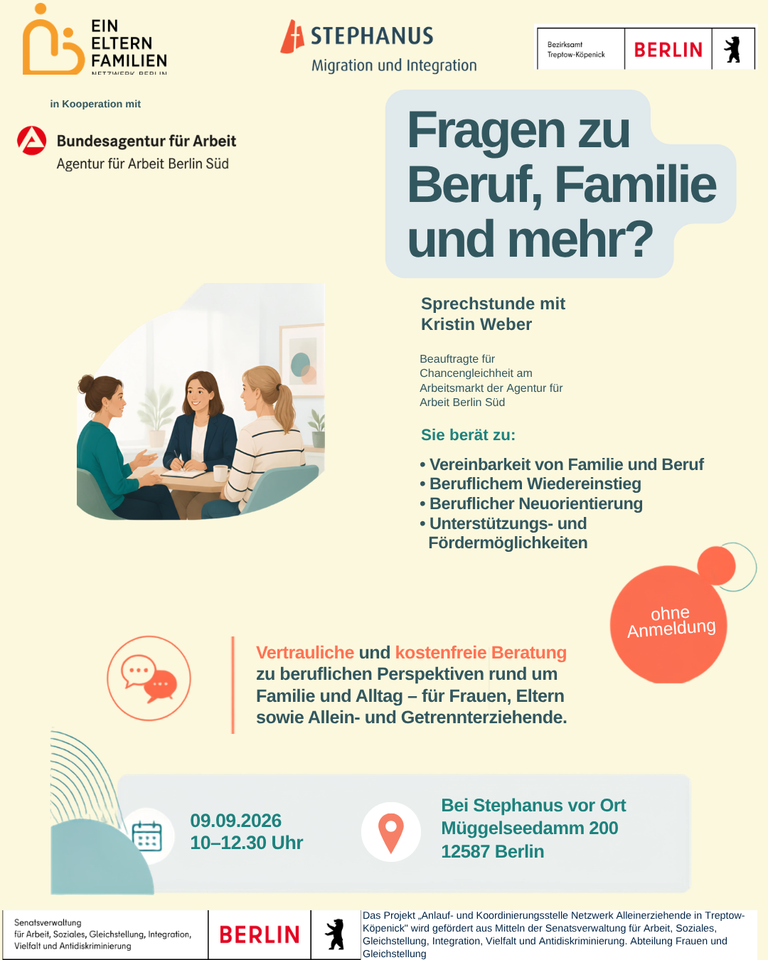 Fragen zu Beruf, Familie und mehr?